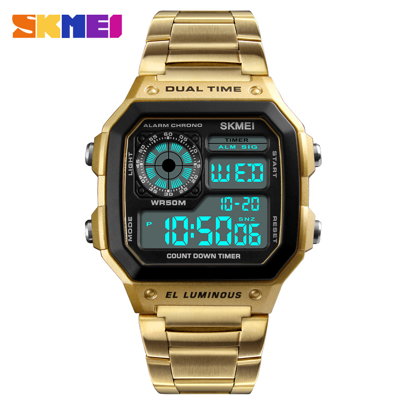 SK25G SKMEI  Waterproof Digital  Watch  for Men RetailBD