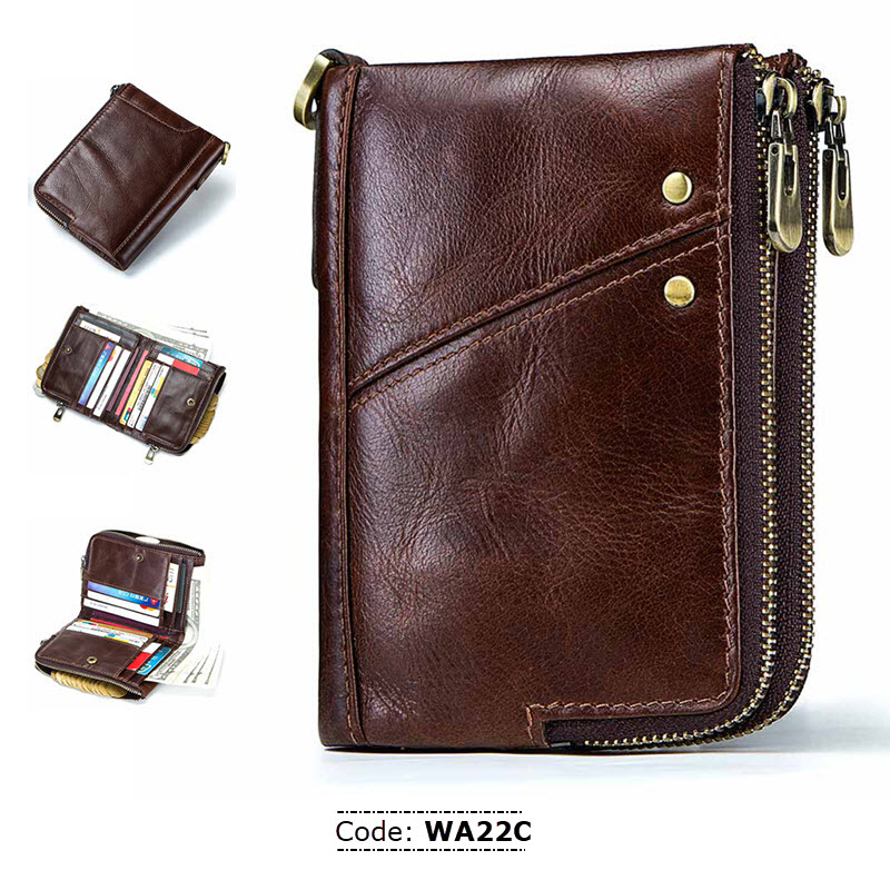 WA22C KAVIS Genuine Leather Wallet for Men - RetailBD