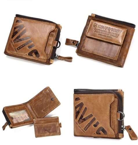 WA29B KAVIS Genuine Leather Wallet for Men photo review