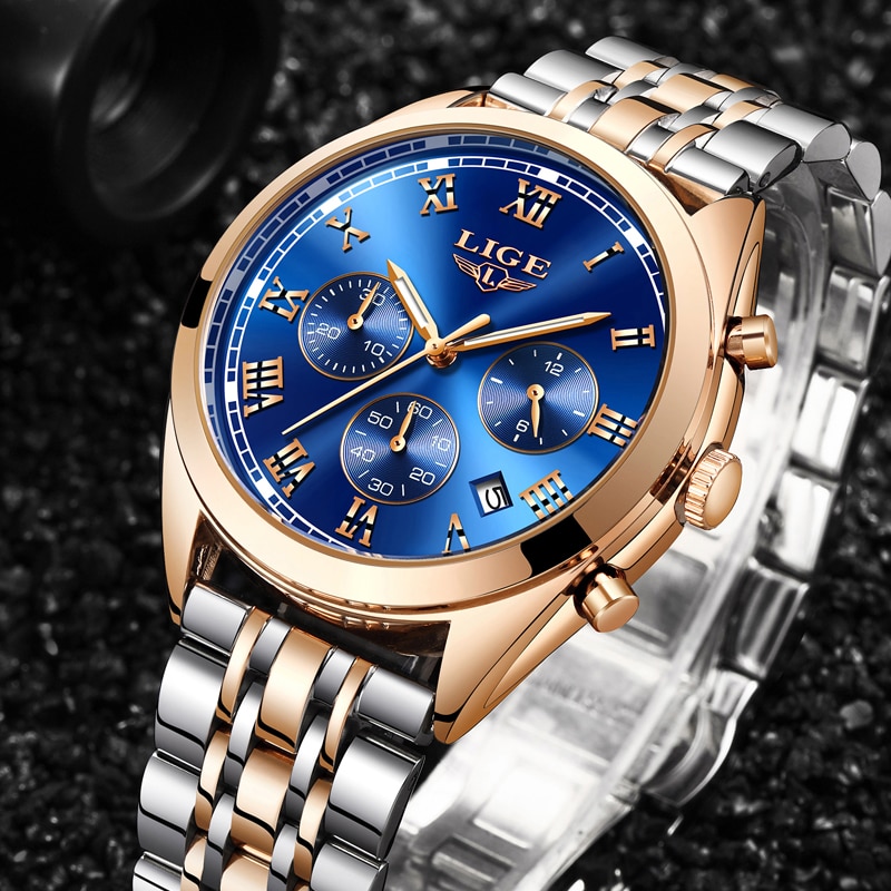 LG51E Lige Luxury Chronograph Watch for Men - RetailBD