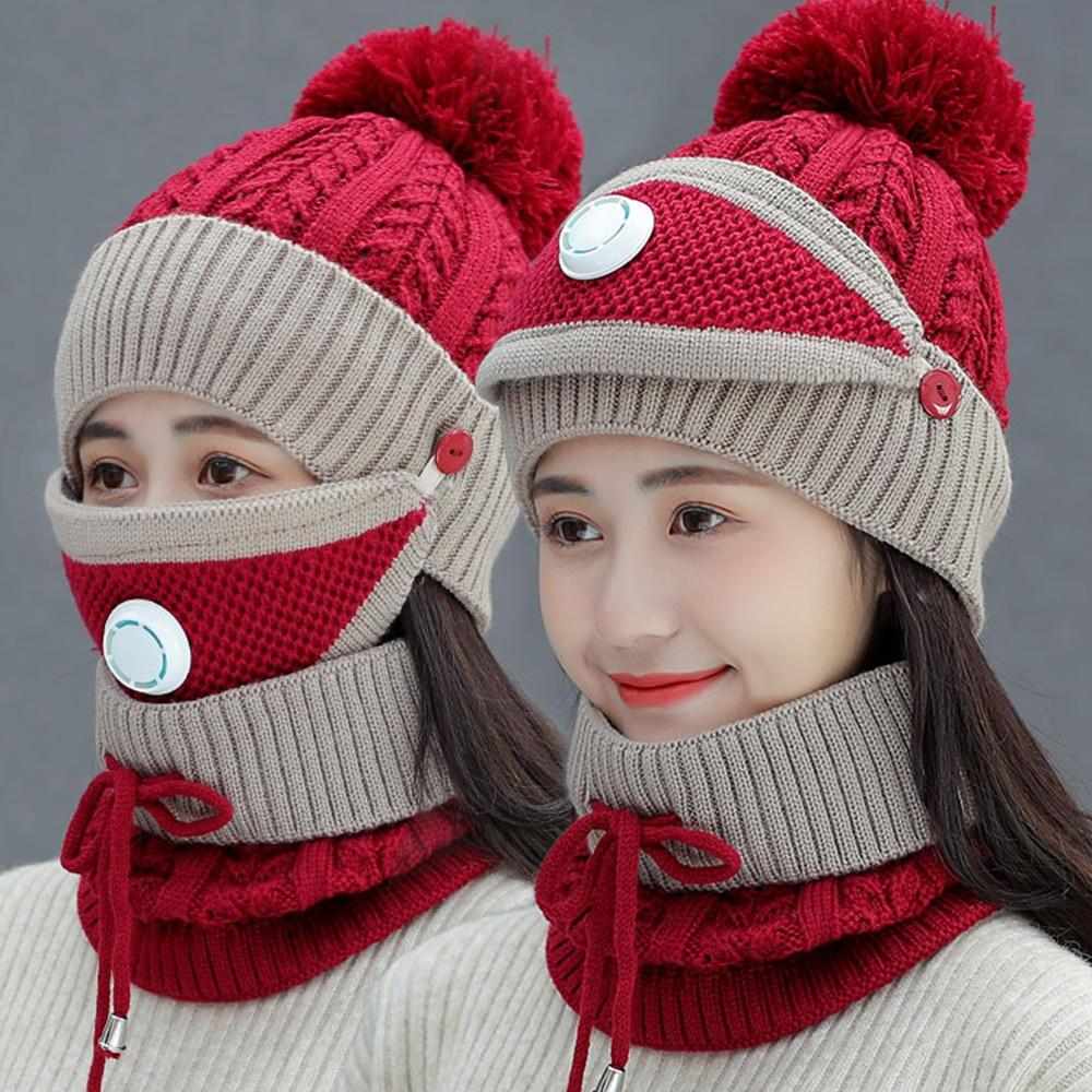 Wh23r Knitted Hat Warm Cap Winter Hats For Women Retailbd