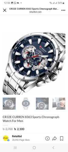 CR32E CURREN 8363 Sports Chronograph Watch For Men photo review