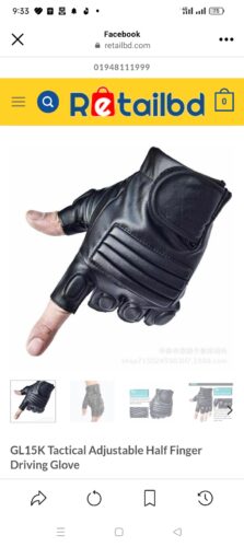 GL15K Tactical Adjustable Half Finger Driving Glove photo review