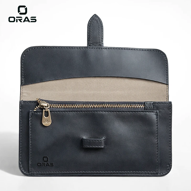 R1007 ORAS Genuine Leather Long Wallet for Men - Image 2