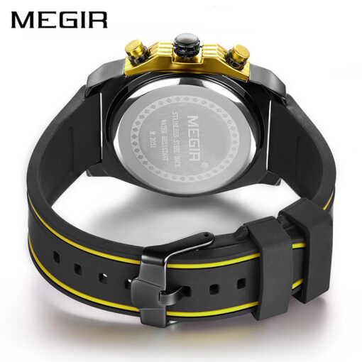 Creative MEGIR Sport Watch Men Top Brand Luxury Silicone Army Military Wrist Watches Clock Men Chronograph