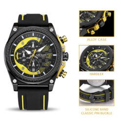 MEGIR Quartz Men Sport Watch Big Dials Silicone Strap Army Military Watches Clock Men Chronograph Wristwatches