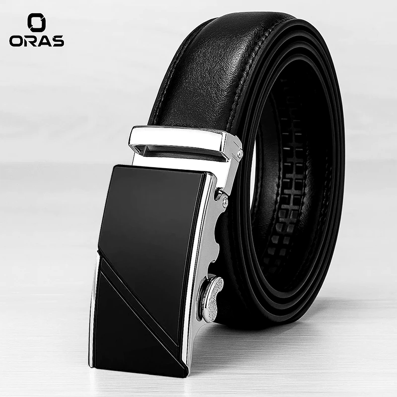 B642 Oras Genuine Leather Automatic Buckle Belt