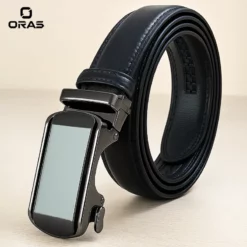 B644 Oras Genuine Leather Automatic Buckle Belt