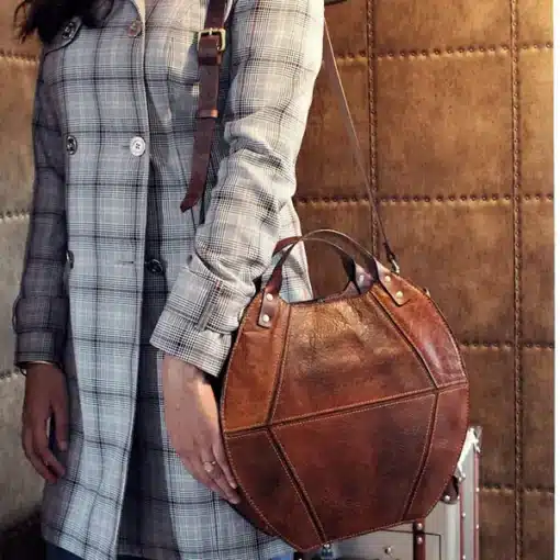 F148 Handmade Genuine leather Crossbody Bag For Women - Image 2