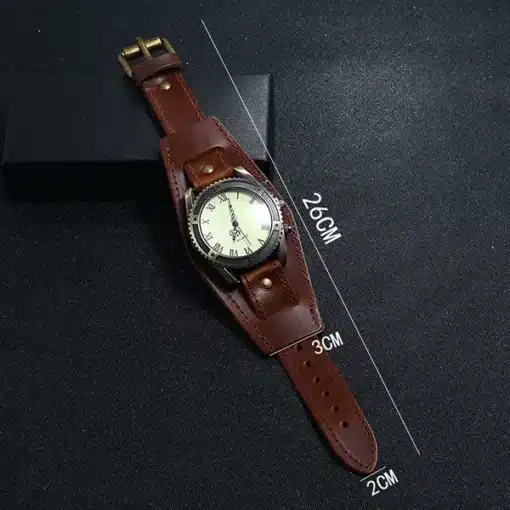 C192 Leather Bracelet Watch - Image 2