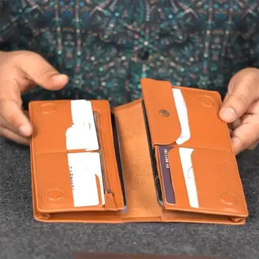 R1075 Dual-Device Deluxe: The Long Wallet That Holds 2 Phones