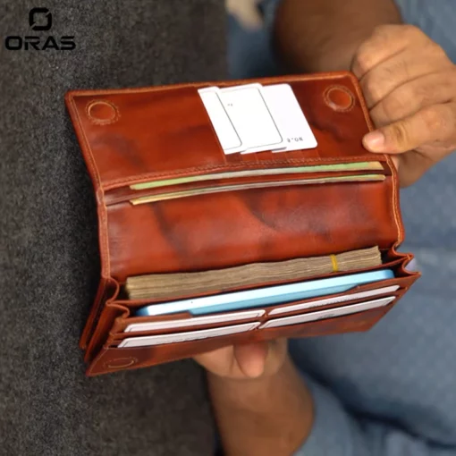 R1076 Dual Gadget Long Wallet For Cash Card And Phones