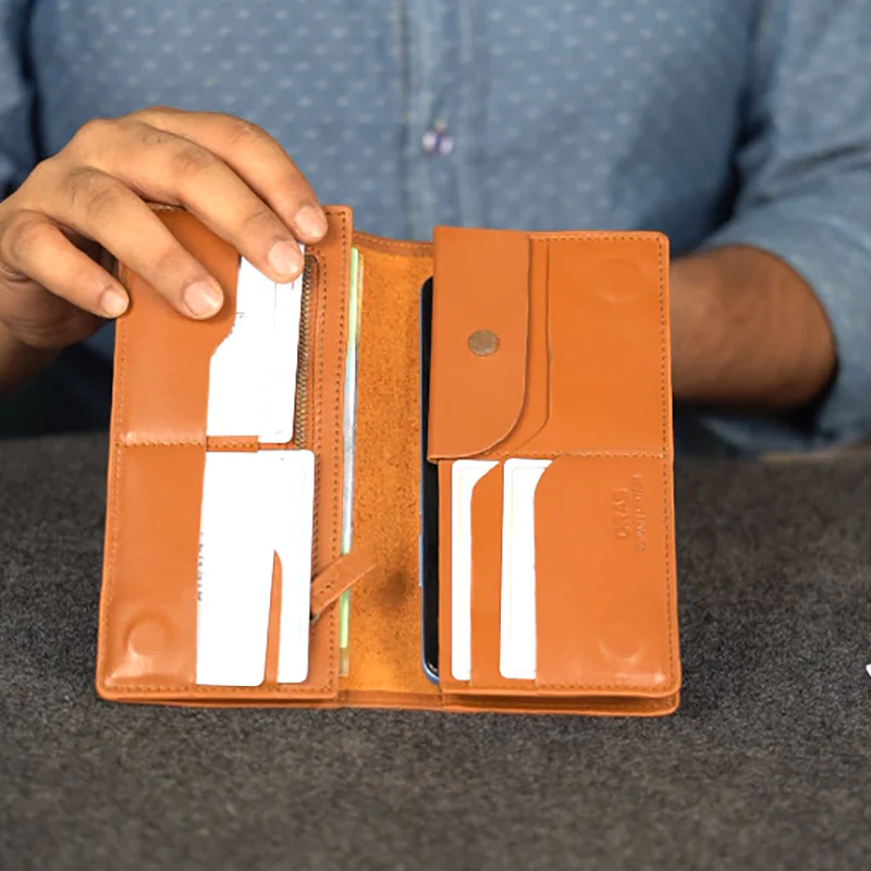 R1078 Multifunctional Magnetic Long Wallet