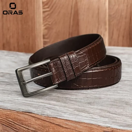 B667 ORAS Genuine Leather Belt for Men - Image 2