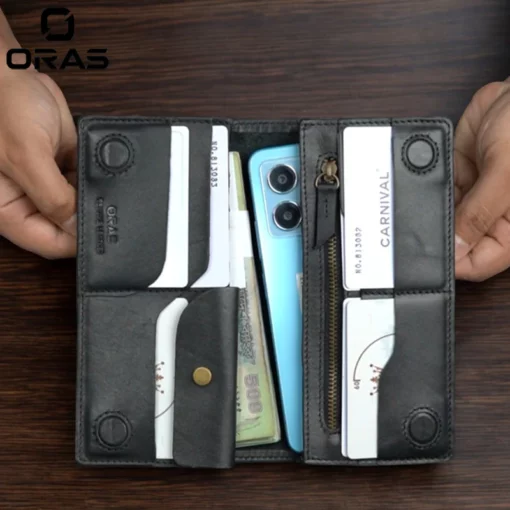 R1085 Dual-Device Deluxe: The Long Wallet That Holds 2 Phones