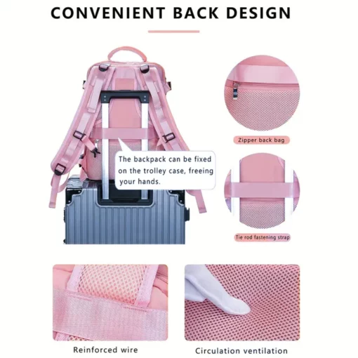 B1044 Expandable Large Capacity Backpack For Men And Women - Image 3