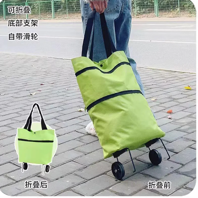 B1045 Foldable Shopping Bag with Wheels - Image 5