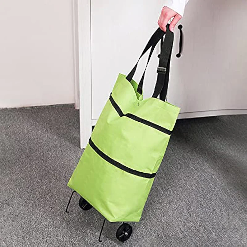 B1045 Foldable Shopping Bag with Wheels - Image 3