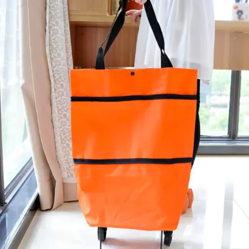 B1046 Foldable Shopping Bag with Wheels - Image 3