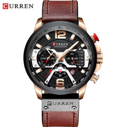 CR42 CURREN 8329 Fashion Chronograph Watch - Image 3
