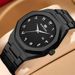 VV1006 Arabic Style Luxury VA VA VOOM 2932 Stainless Steel Quartz Watch