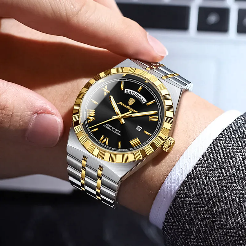 K1118 POEDAGAR Men's Luxury Premium Watch - Image 2