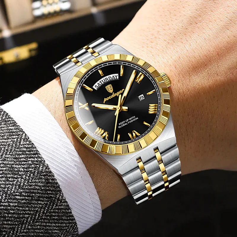 K1118 POEDAGAR Men's Luxury Premium Watch - Image 3