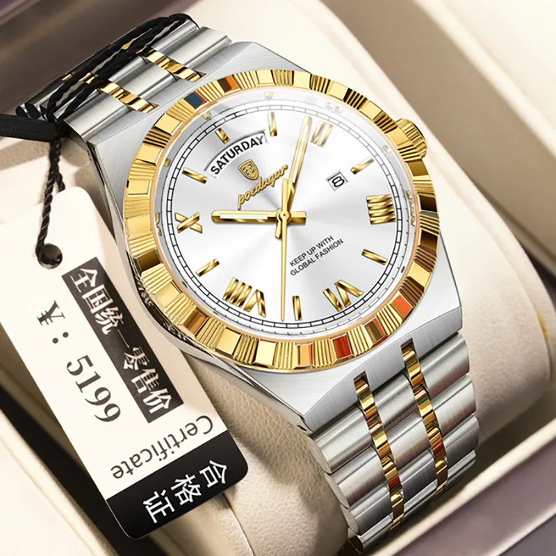 K1119 POEDAGAR Men's Luxury Premium Watch - Image 5