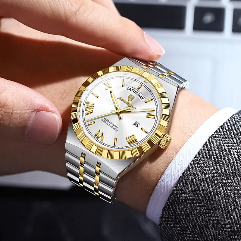 K1119 POEDAGAR Men's Luxury Premium Watch - Image 3