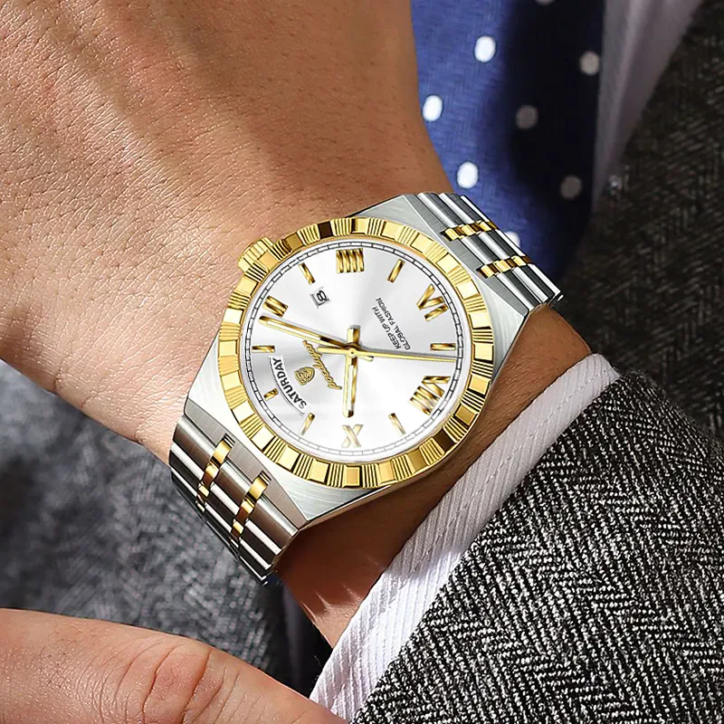 K1119 POEDAGAR Men's Luxury Premium Watch - Image 2