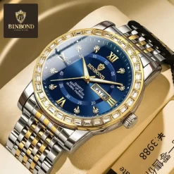 BN1010 BINBOND Luxury Blue Dial Men’s Premium Watch