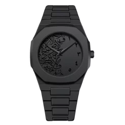 K1146 Arabic Calligraphy Design Black Watches For Men