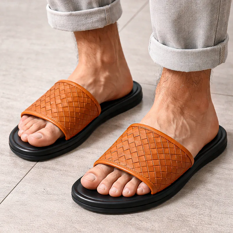 Z3010 ORAS Handmade Genuine Leather Premium Slipper - Image 4