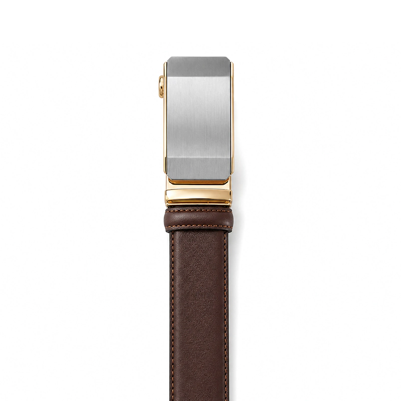 B676 ORAS Premium Genuine Leather Automatic Buckle Belt - Image 5