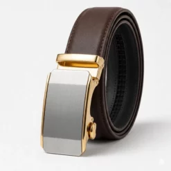 B676 ORAS Premium Genuine Leather  Automatic Buckle Belt