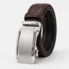B678 ORAS Premium Genuine Leather  Automatic Buckle Belt