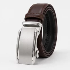 B678 ORAS Premium Genuine Leather  Automatic Buckle Belt