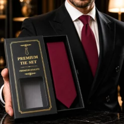 TY39 Premium Quality Solid Maron Tie for Men