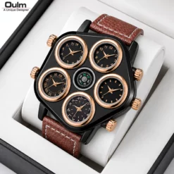 UM37 Oulm Big Dial Multi Time Premium Watch