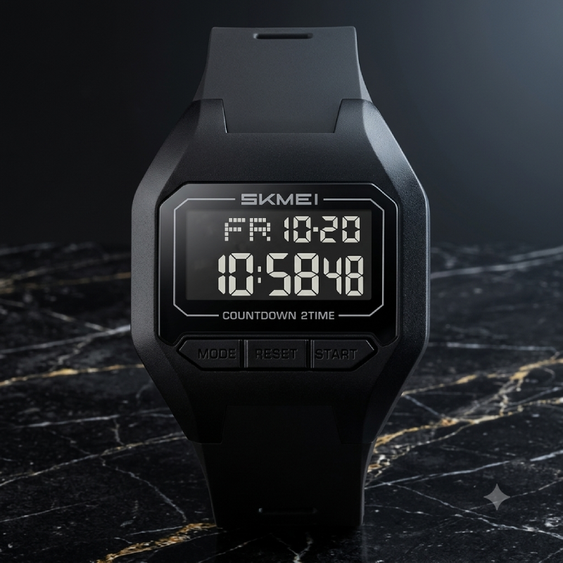 SK121 SKMEI Digital Sports Watch Alarm Stopwatch - Image 3