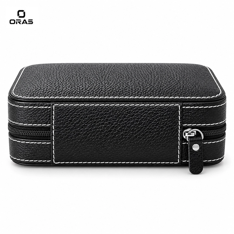 R1099 ORAS Genuine Leather 4 Slots Watch Storage Case - Image 4