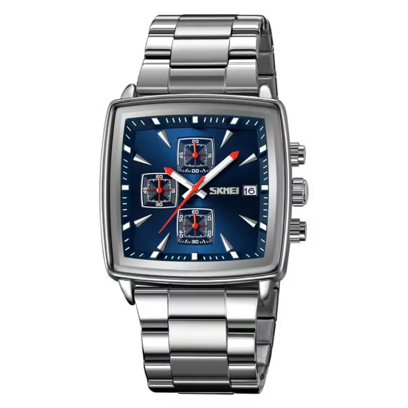 SK128 SKMEI Premium Stainless Steel Chronograph Watch - Image 3